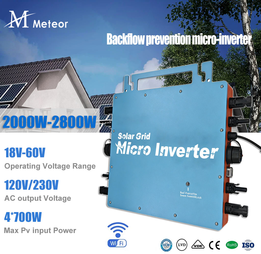 Grid Tie Micro Inverter - 2800W 2400W 2000W Pencegah Aliran Balik