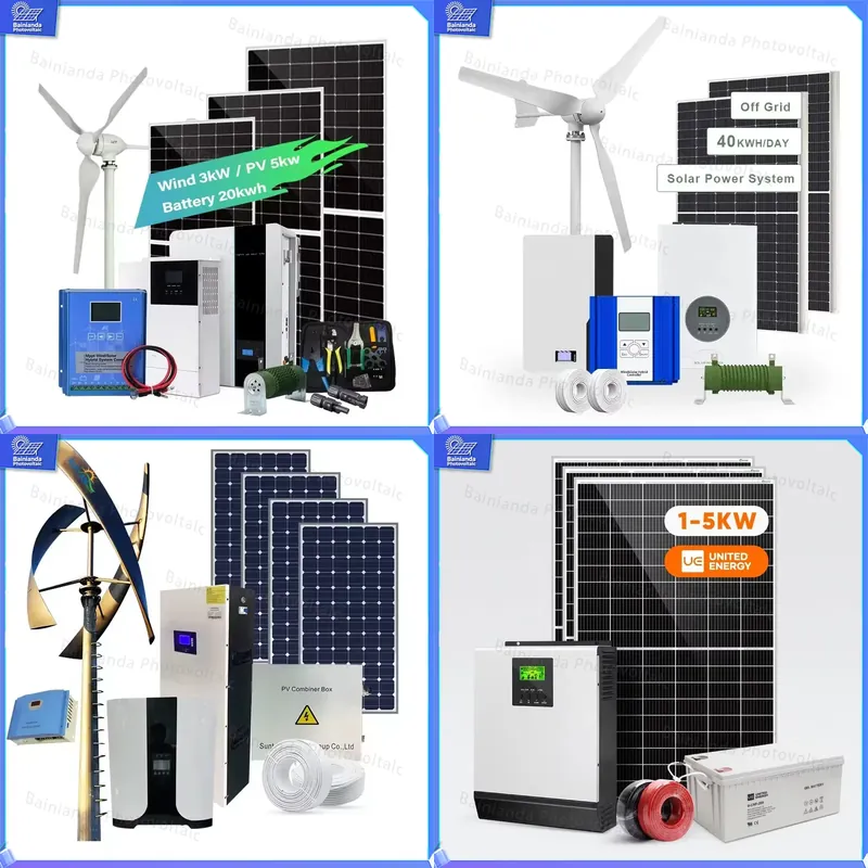 Wind Solar Hybrid Kit - Generator Turbin Angin Tenaga Surya 3KW,