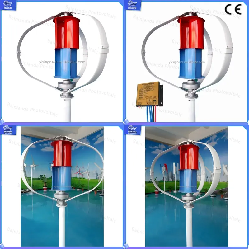Wind Solar Hybrid Kit - Kit Generator Turbin Angin Sumbu Vertikal
