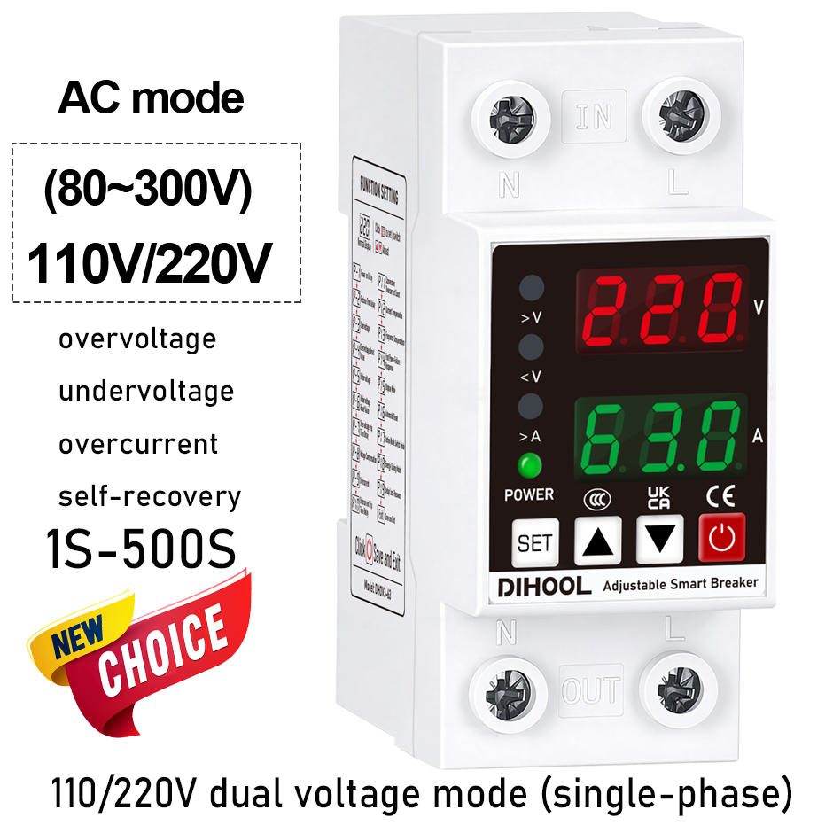 Ac Surge Protector - Pelindung Arus Tegangan yang Dapat Disesuaikan