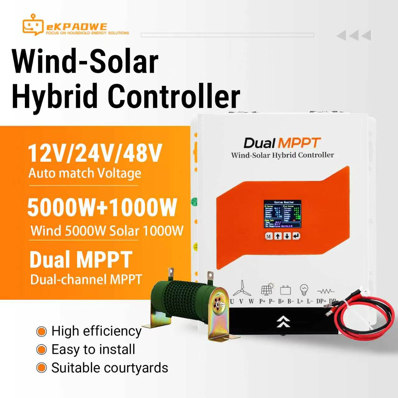 Renewable Energy Wind Solar - Pengontrol Pengisian Daya Hibrida Tenaga Angin
