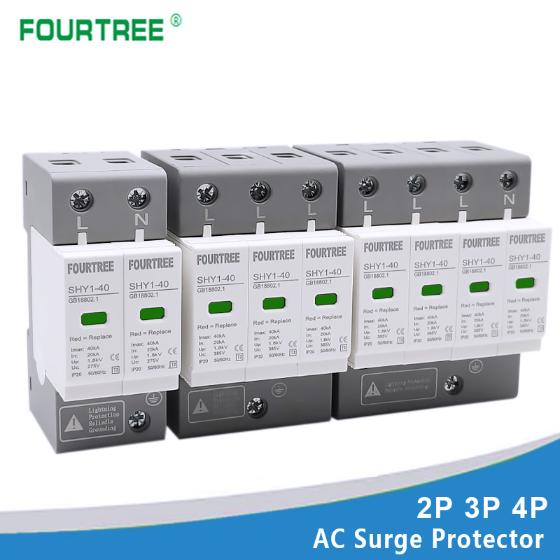 AC SPD Perlindungan Surge 2P 3 - Ac Surge Protector ulasan dan harga