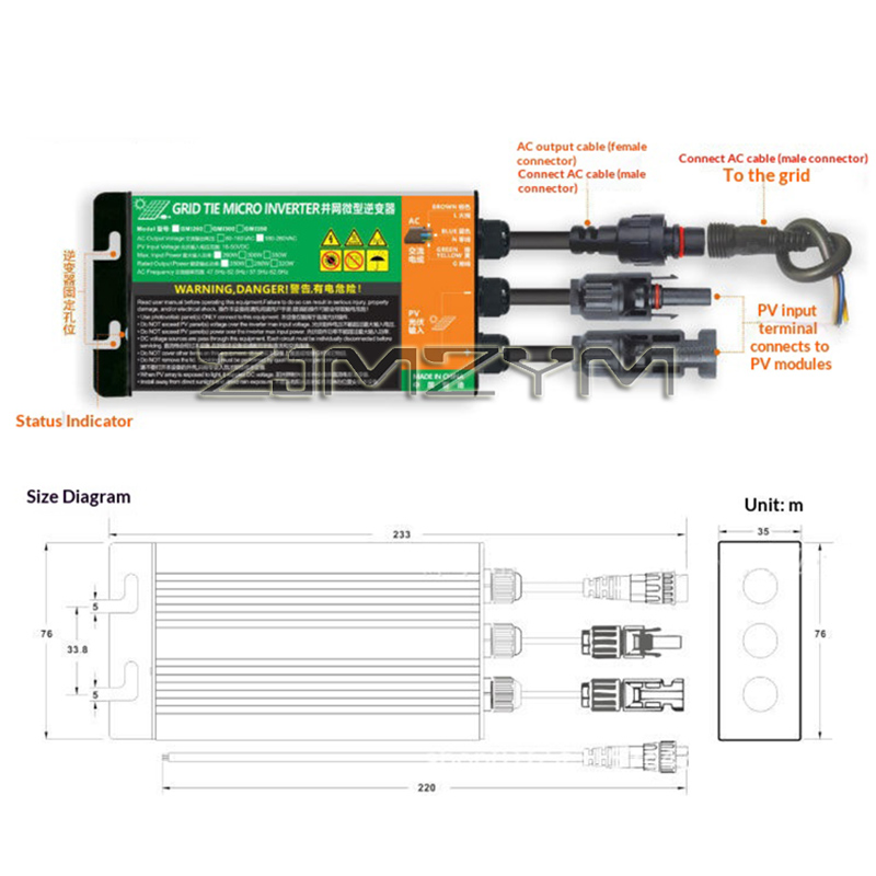 Inverter Grid Tie MPPT 300W 35 - Grid Tie Micro Inverter ulasan dan harga