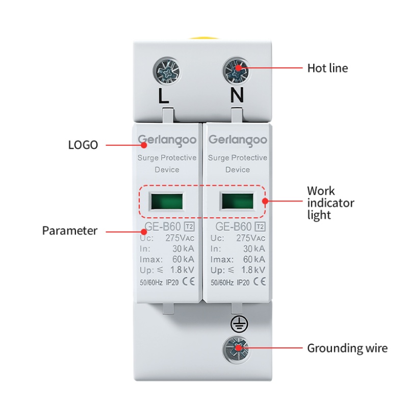 AC SPD 2P Pelindung Lonjakan A - Ac Surge Protector ulasan dan harga