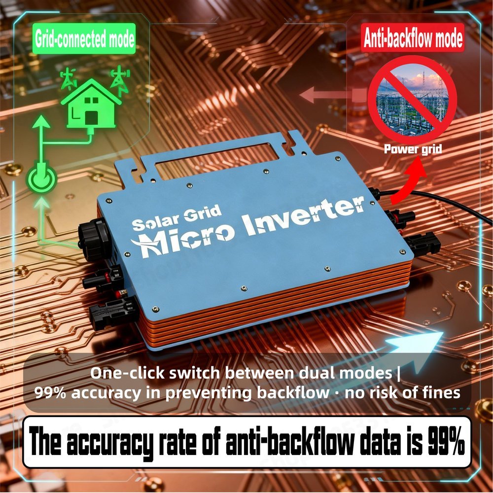 Mikro Inverter 1200W Grid Tie  - Grid Tie Micro Inverter ulasan dan harga