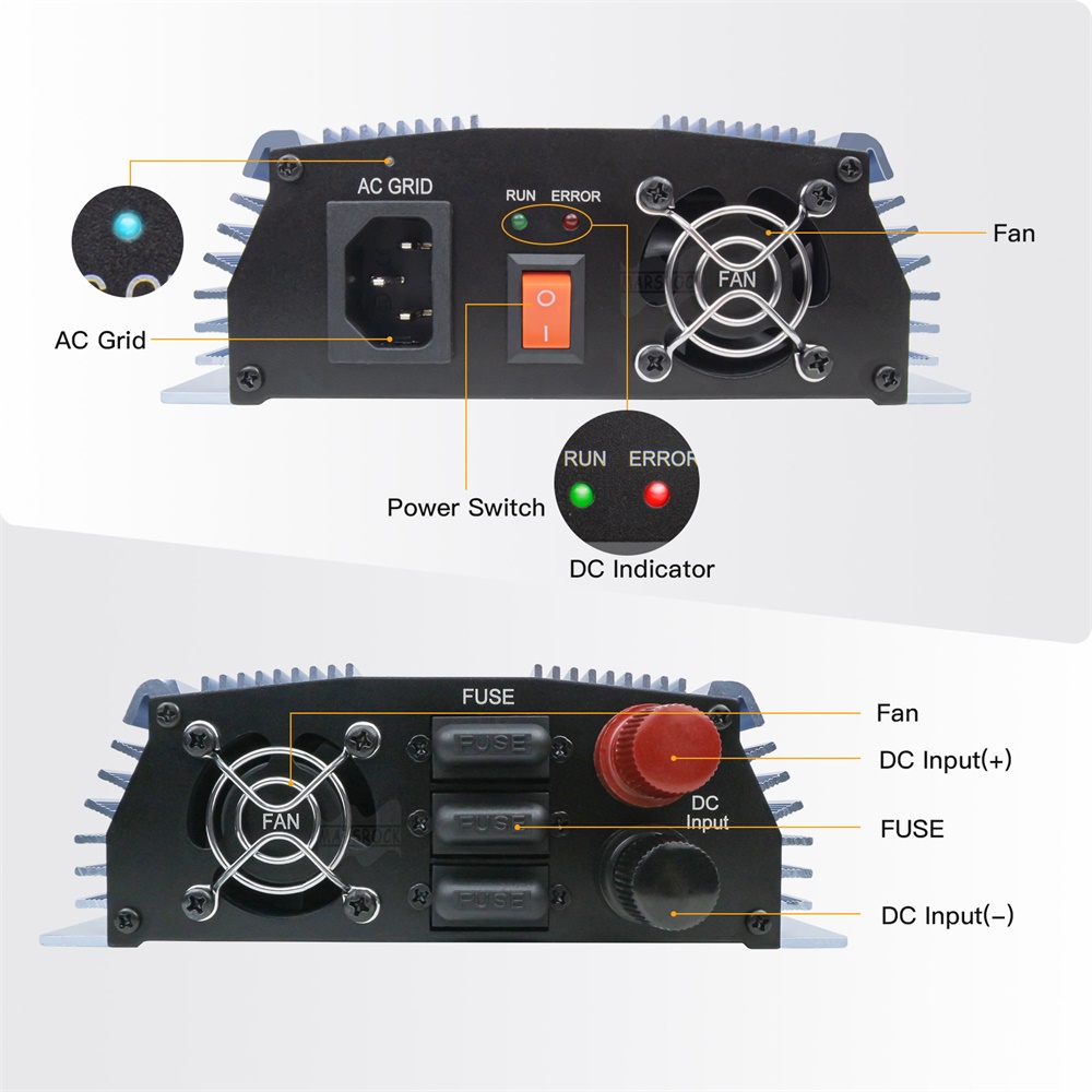 18V 24V 36V 1400W Solar On Gri - Grid Tie Micro Inverter ulasan dan harga
